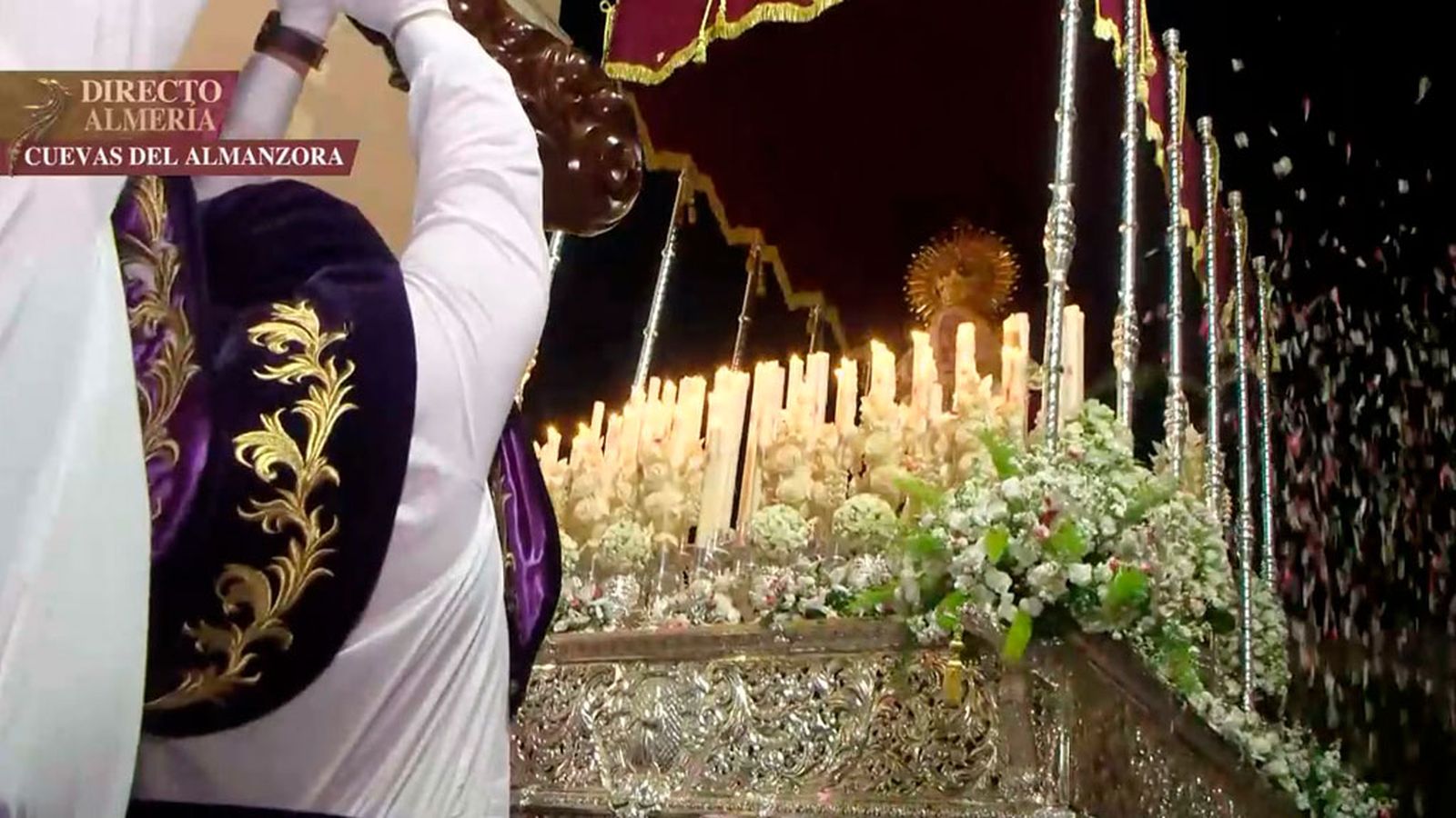 Encuentro cara a cara entre Jesús Nazareno y la Virgen de la Estrella en Cuevas de Almanzora