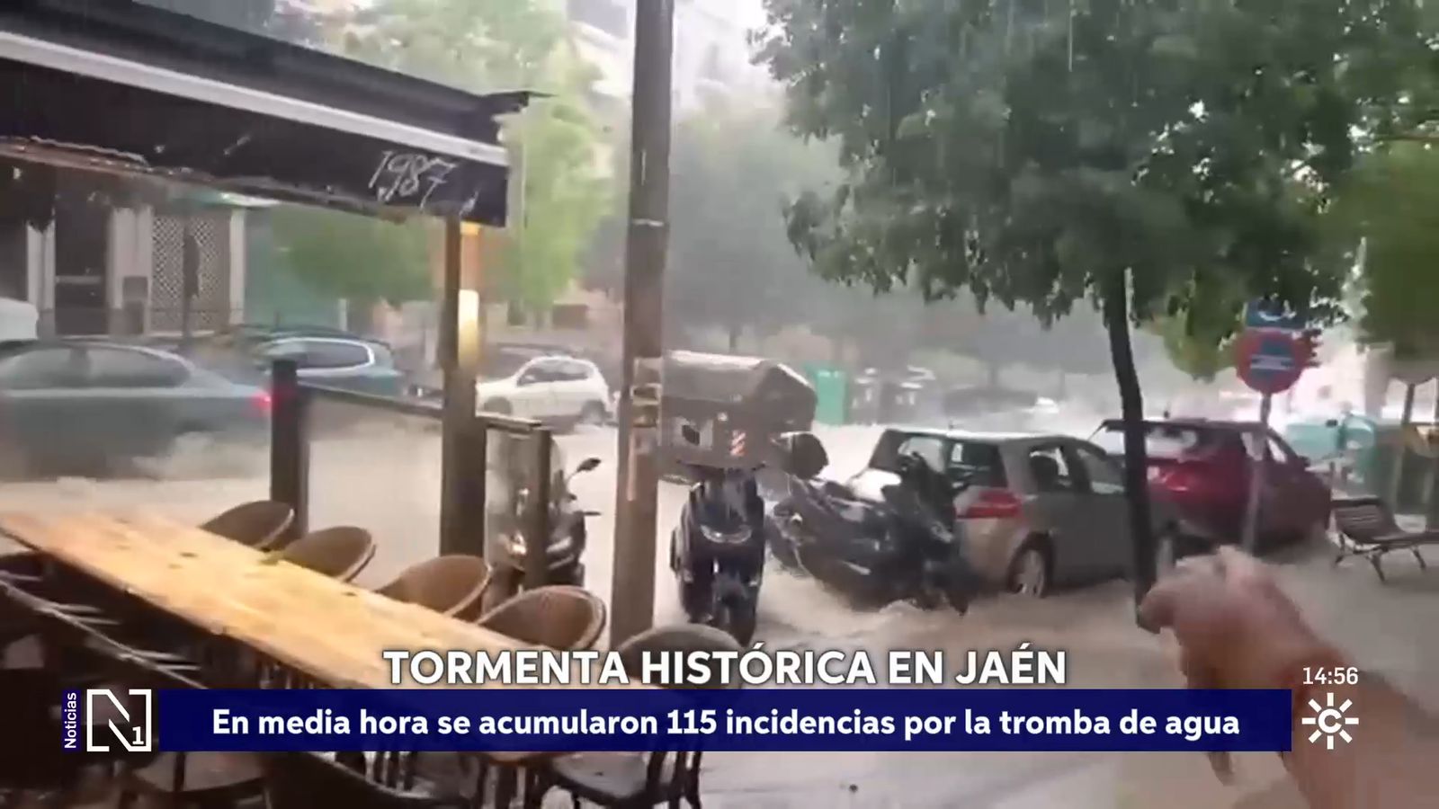Tormenta en Jaén