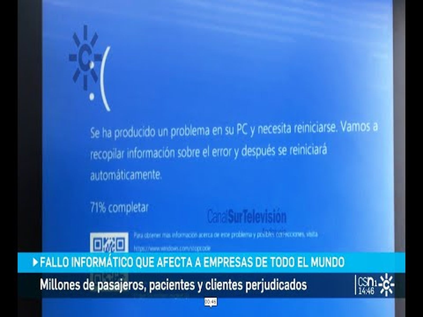 Un fallo informático provoca un caos mundial