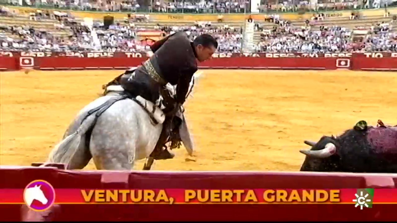 Los lances más vistosos de la corrida de rejones en la Feria del Caballo 2022