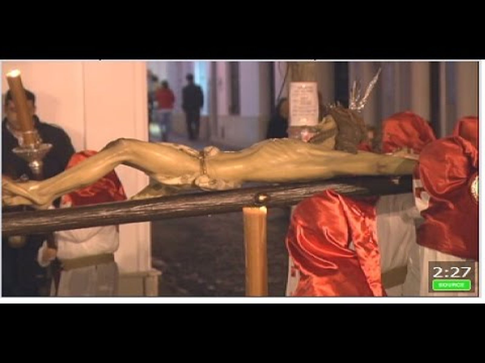 Martes Santo en Moguer (Huelva): procesión del Cristo de la Sangre (Semana Santa 2012)