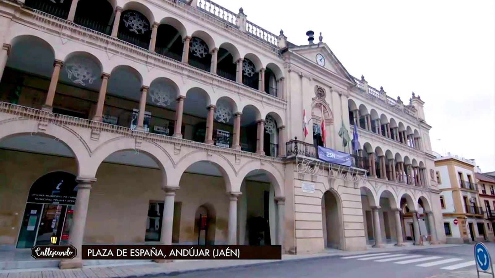 La plaza de España de Andújar es el centro de las celebraciones de la ciudad