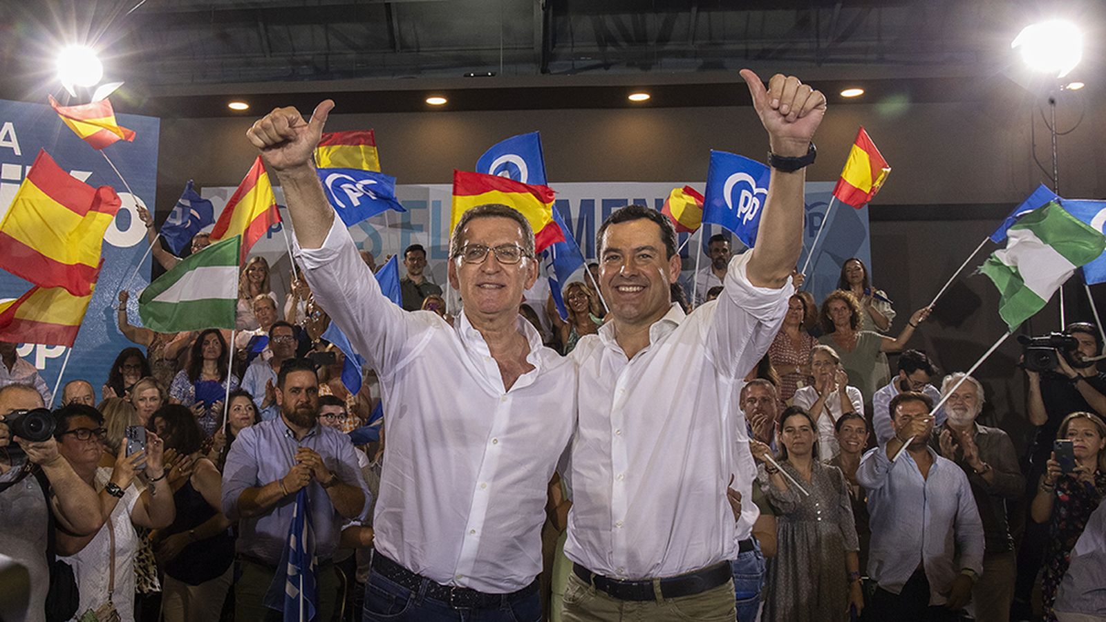 Feijóo y Moreno en Cádiz