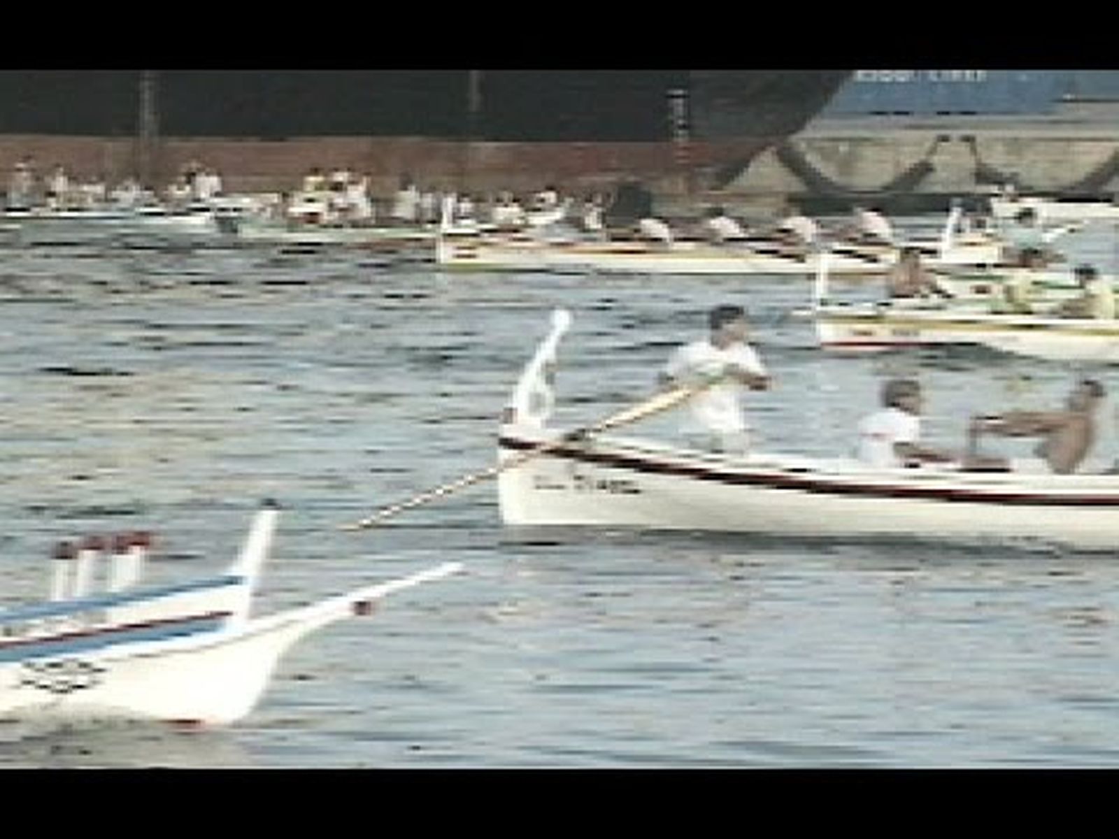 Regata de jábegas en la feria de Málaga (1989)