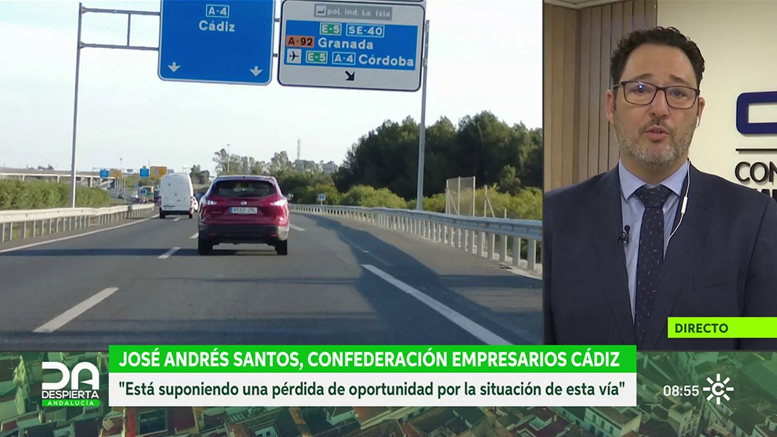 José Andrés Santos, presidente empresarios de Cádiz