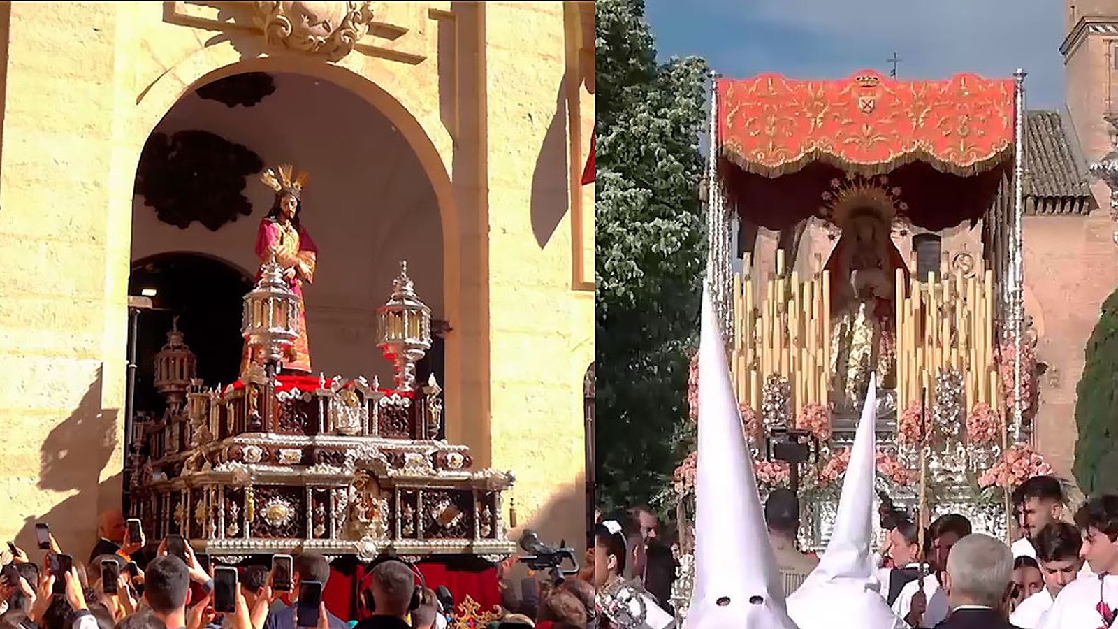 Los claveles compartidos entre Nuestro Padre Jesús del Rescate y la Virgen de los Dolores de Granada