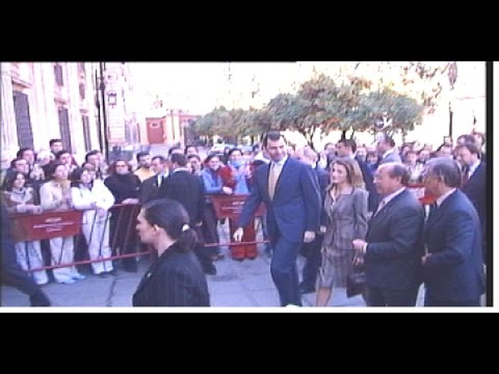 Universidad de Sevilla: visita de los Príncipes de Asturias en el V Centenario