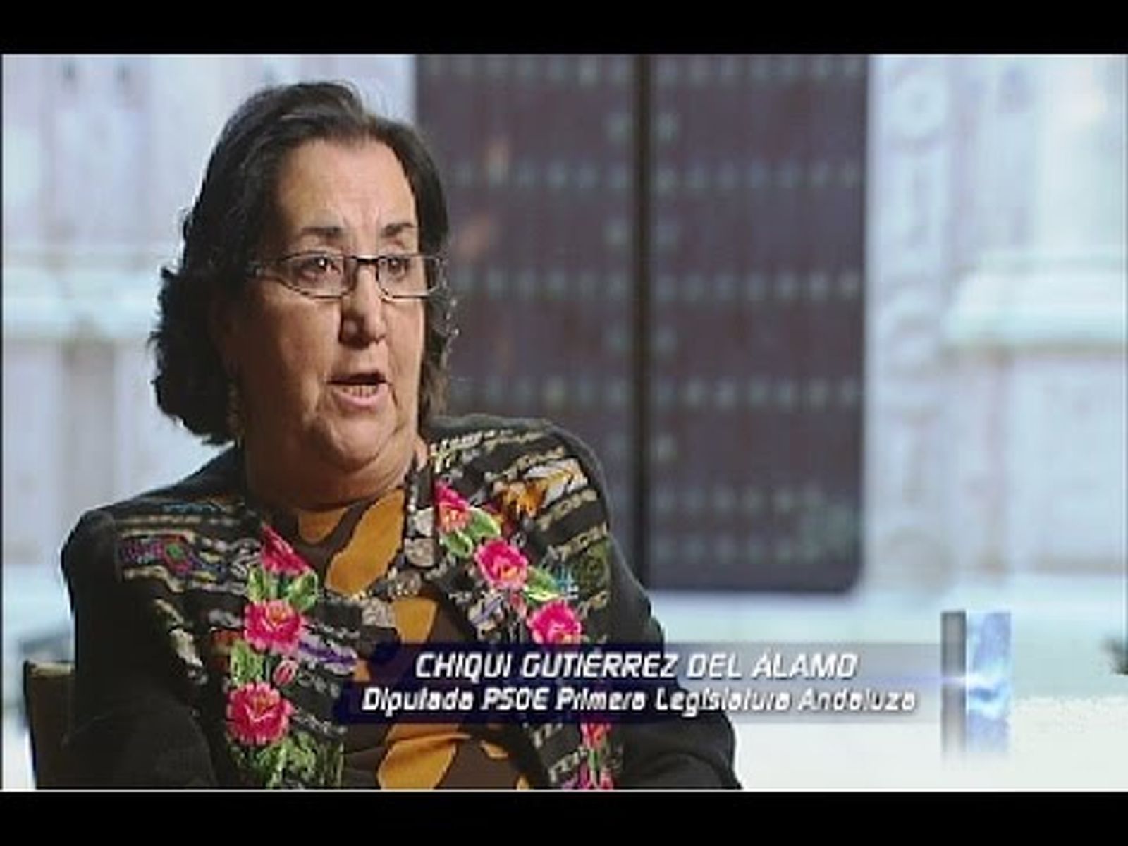 Hortensia Gutiérrez del Álamo, diputada en 1982 en el Parlamento de Andalucía