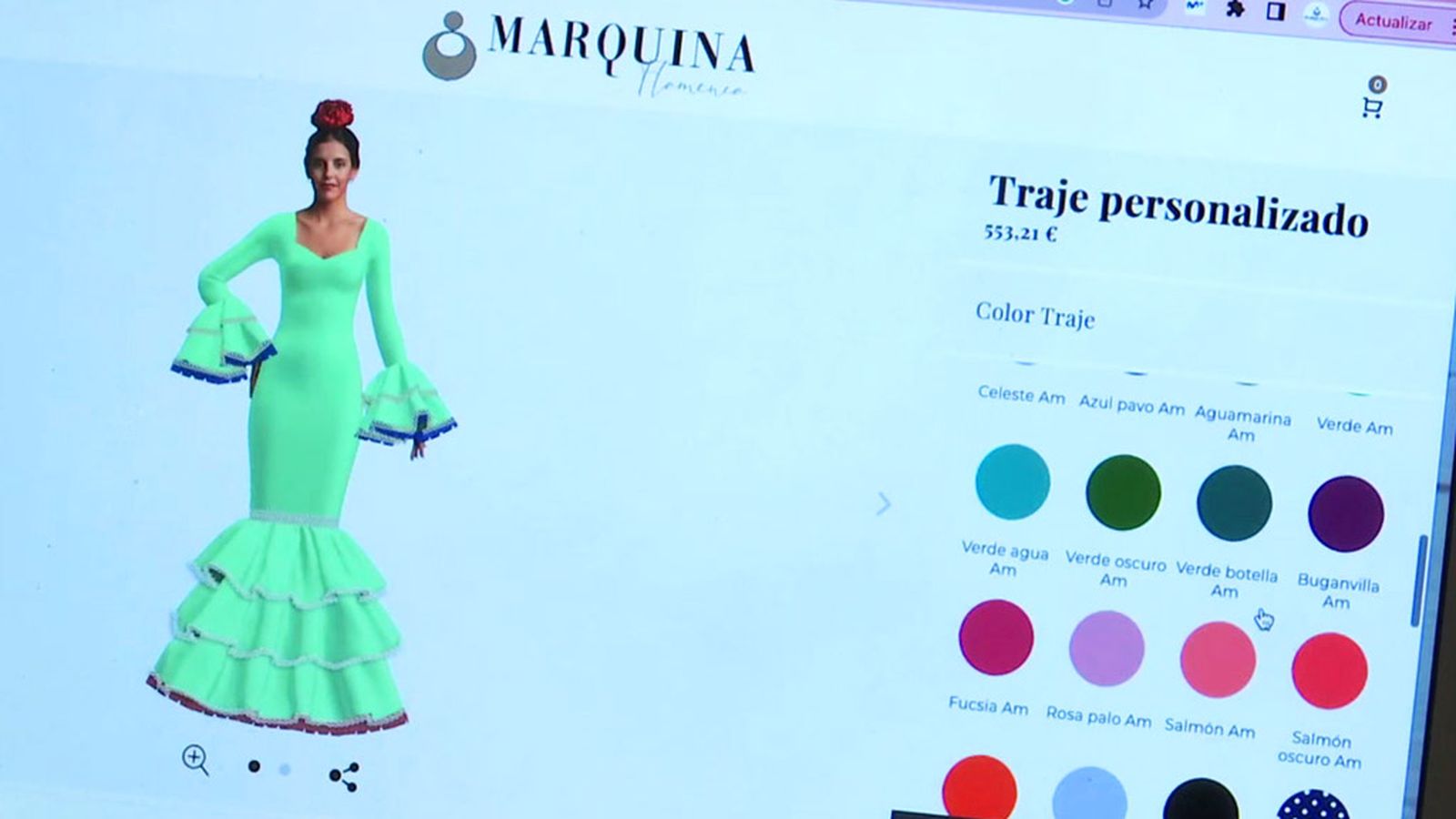 ¿Te imaginas diseñar tu traje de flamenca desde tu móvil?