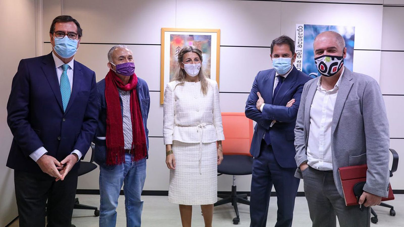 ceoe, ugt., ccoo yolanda diaz reforma laboral