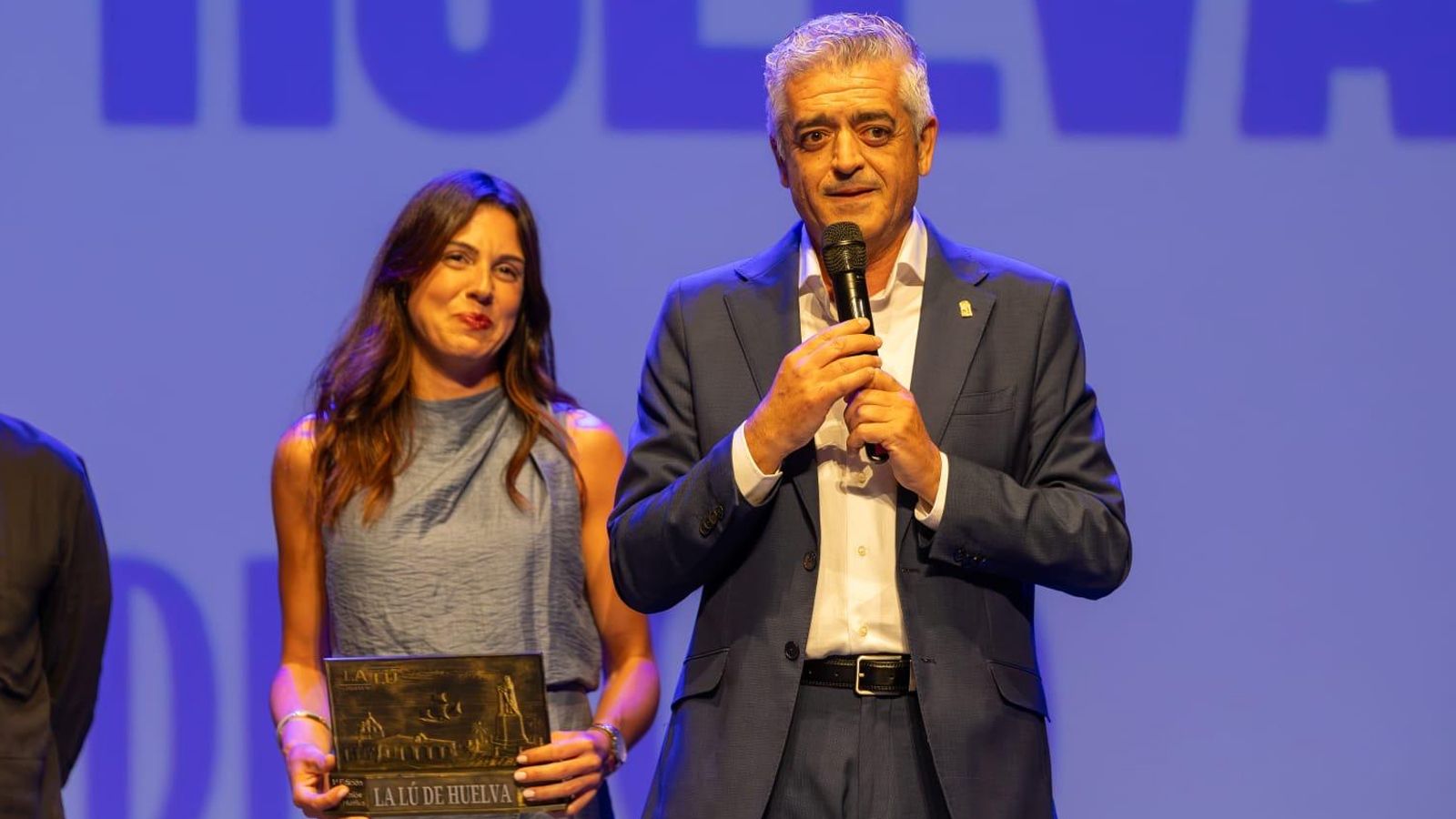 Modesto Barragán, en un momento de la entregla