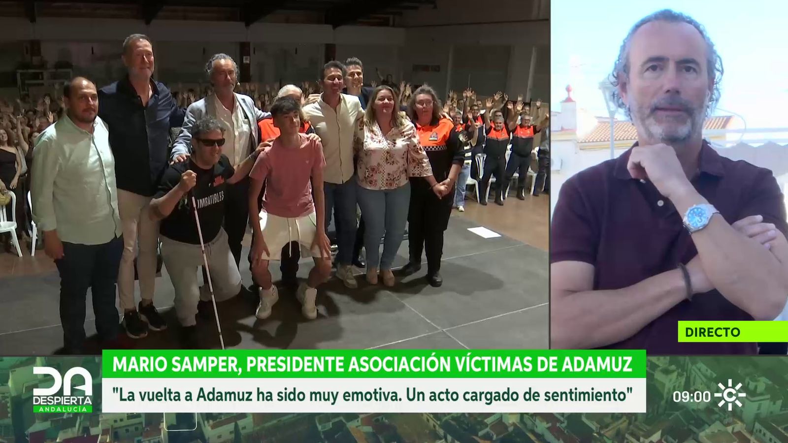 Mario Samper habla sobre el encuentro con los vecinos de Adamuz