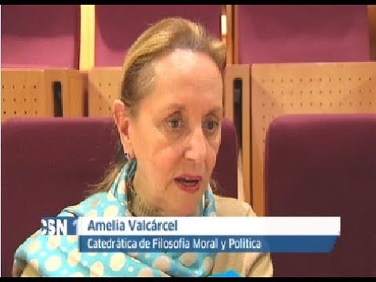 Amelia Valcárcel en el Feminario de Córdoba