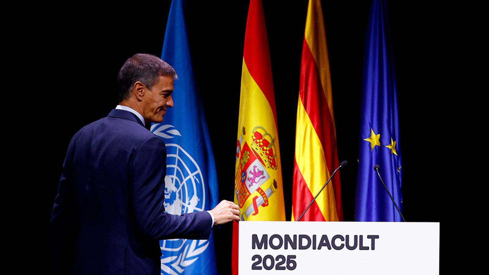 Pedro Sánchez inaugura Mondiacult en Barcelona