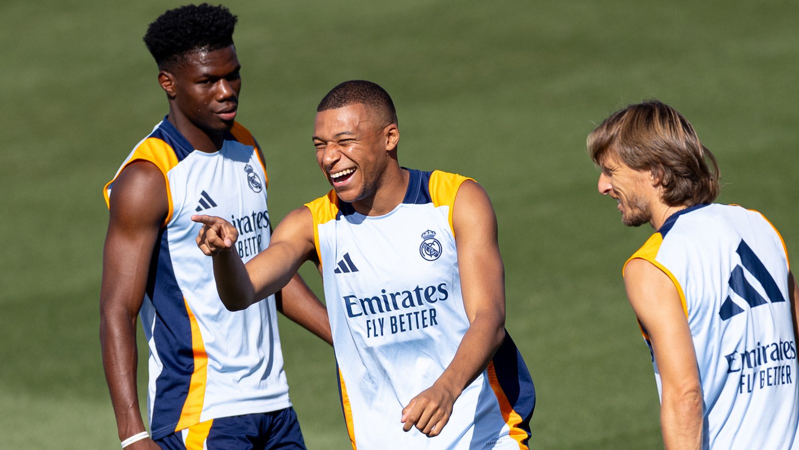 Entrenamiento del Ral Madrid con Mbappé