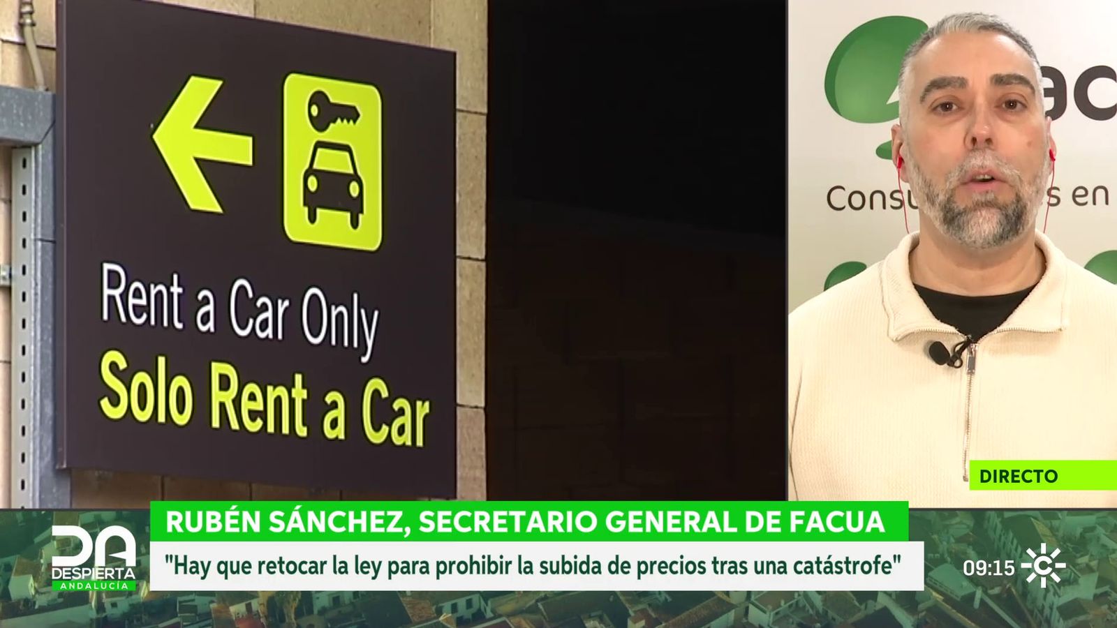 Rubén Sánchez, portavoz de Facua