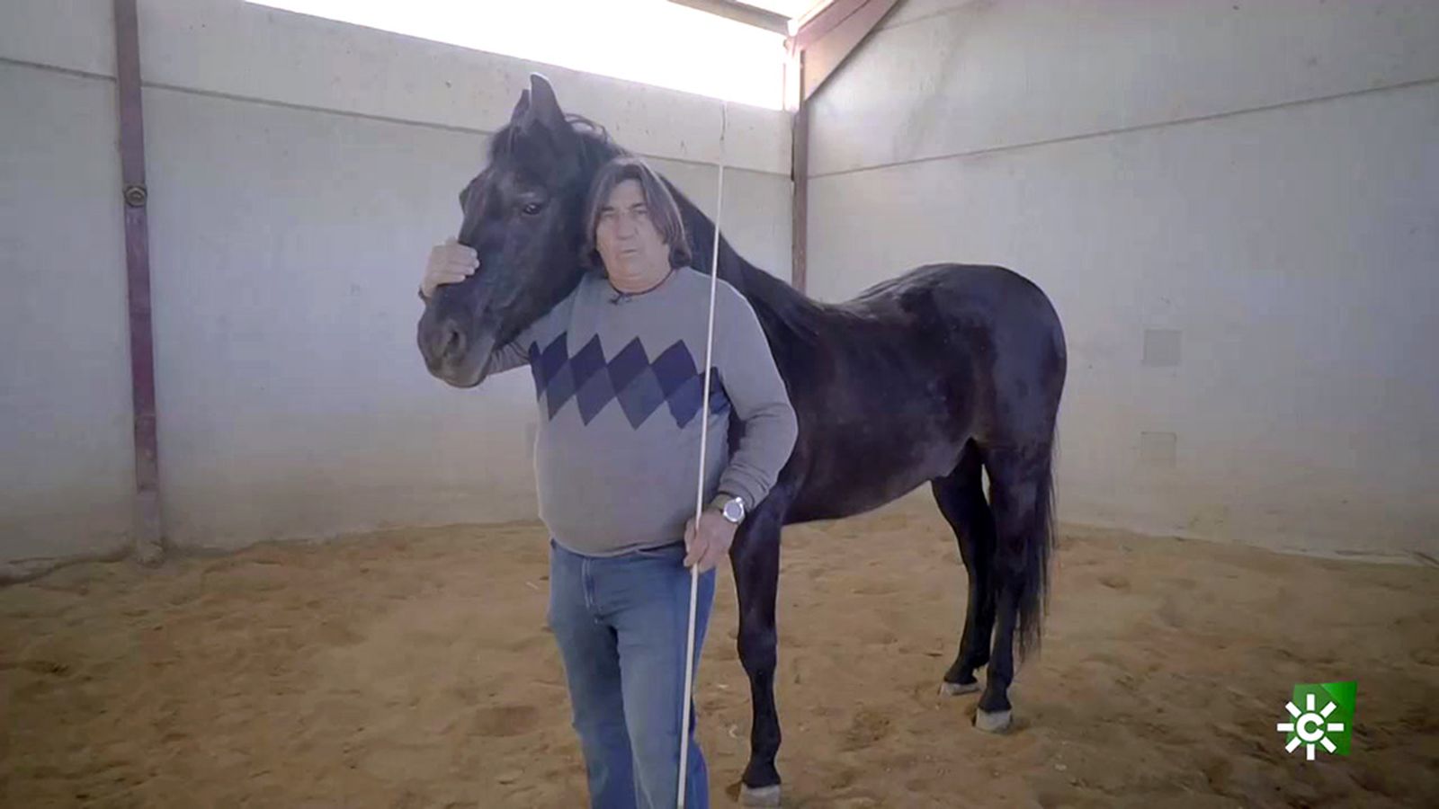El almeriense Hernán Ortiz, especialista y 'horse master' de cine