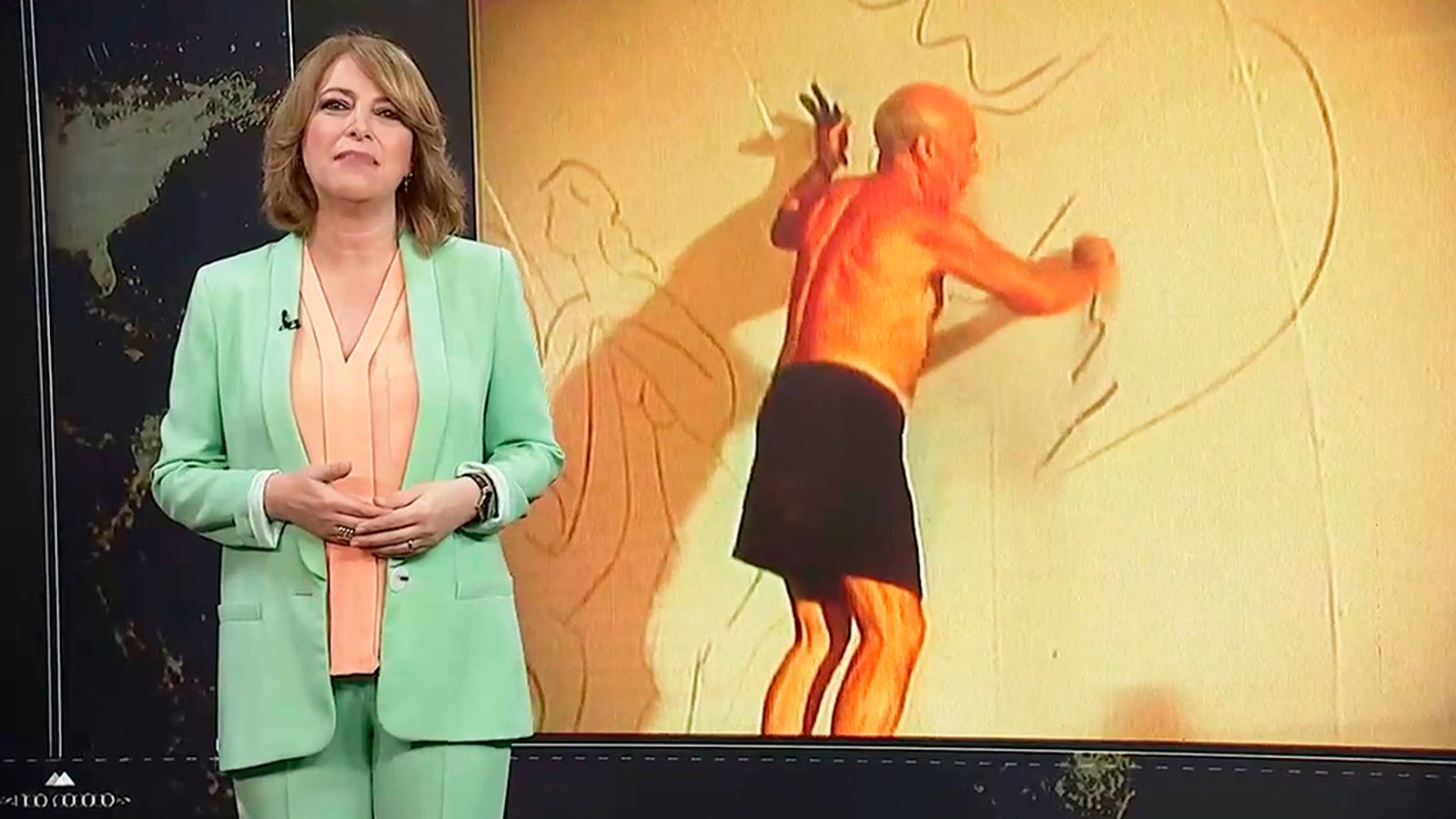 los reporteros en el 50 aniversario de la muerte de Picasso