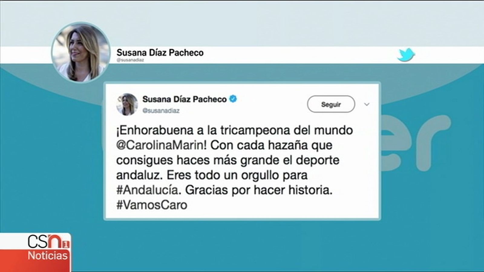 Tweet Susana Díaz Carolina 1024