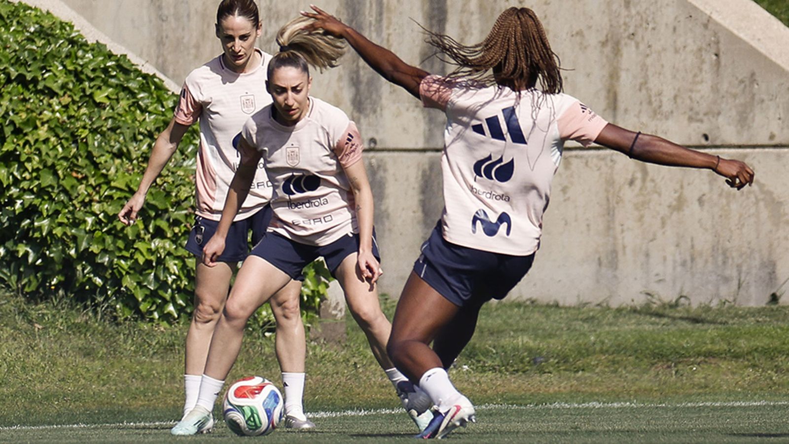 Entrenamiento de la selección española de fútbol