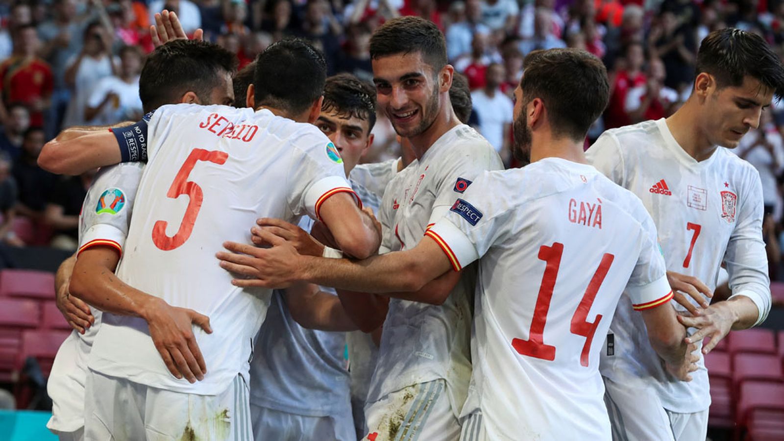 FOTO GOL ESPAÑA ( ANTE CROACIA) CELEBRACIÓN