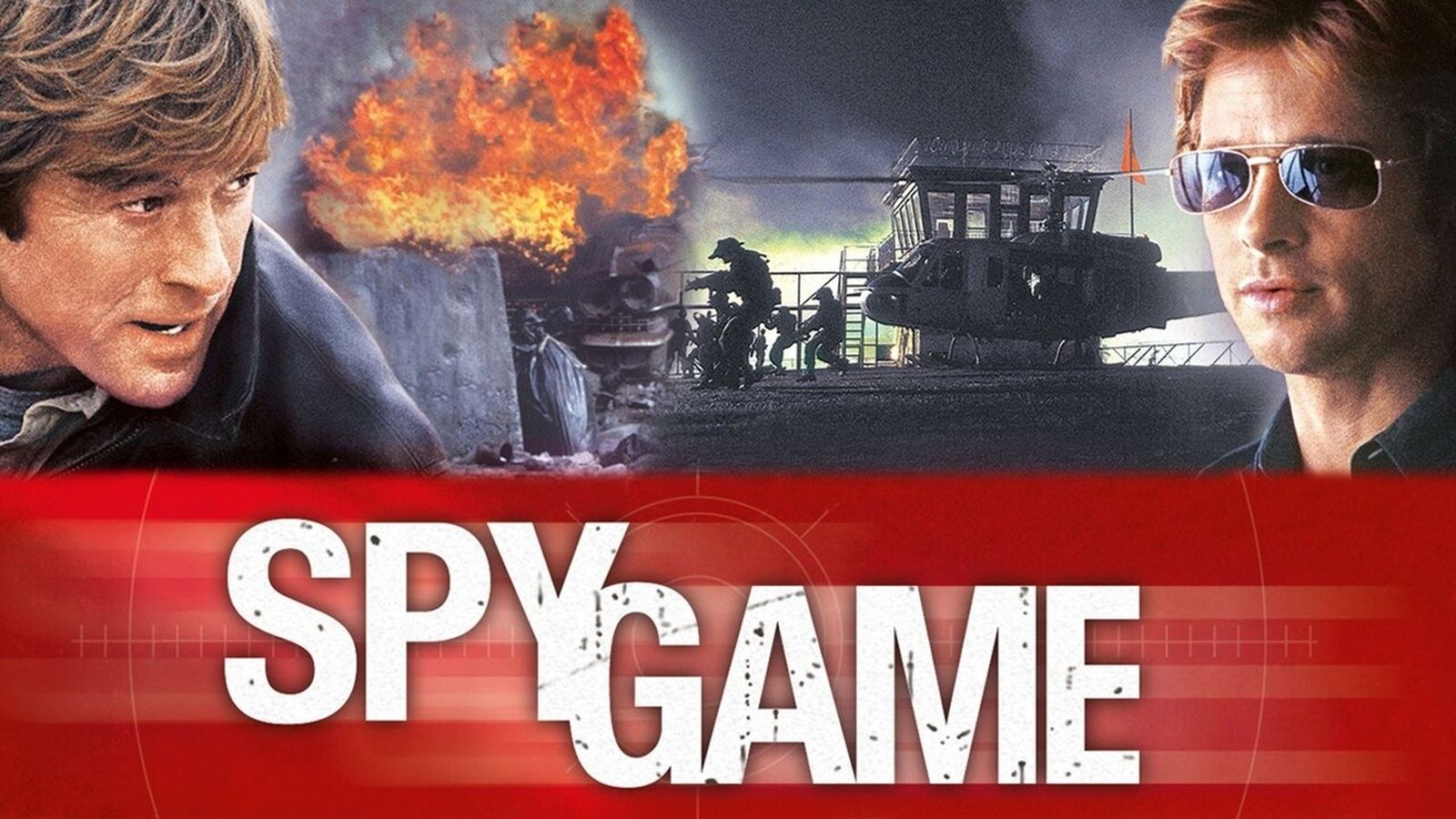 Brad Pitt junto a Robert Redford en 'Spy Game'
