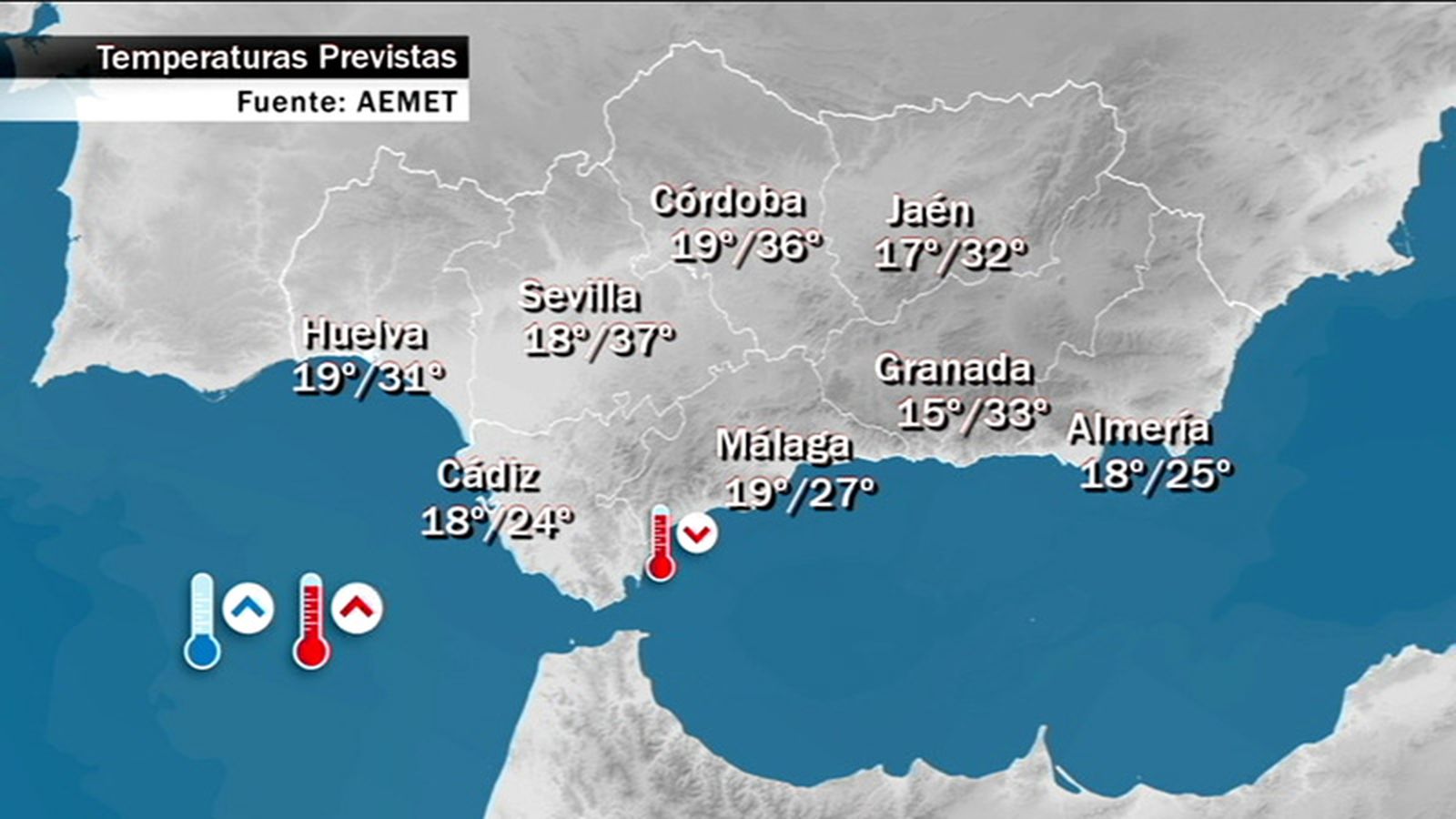 Mapa Tiempo temperaturas viernes 800