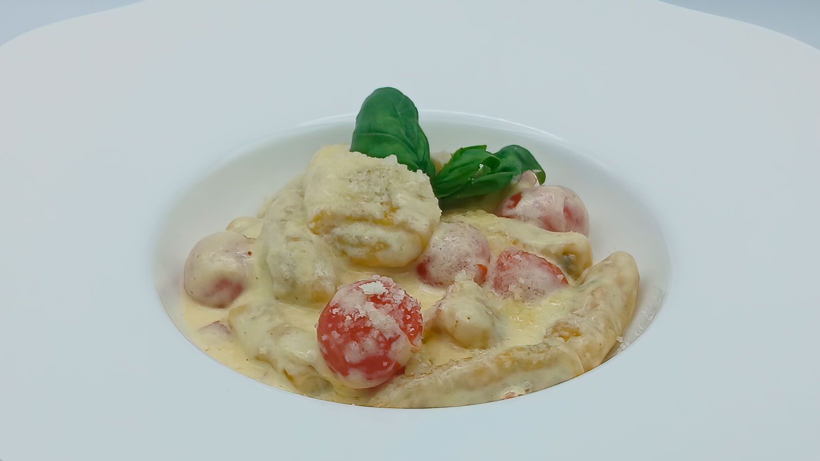 Ñoquis de calabaza a la carbonara en "Cómetelo".