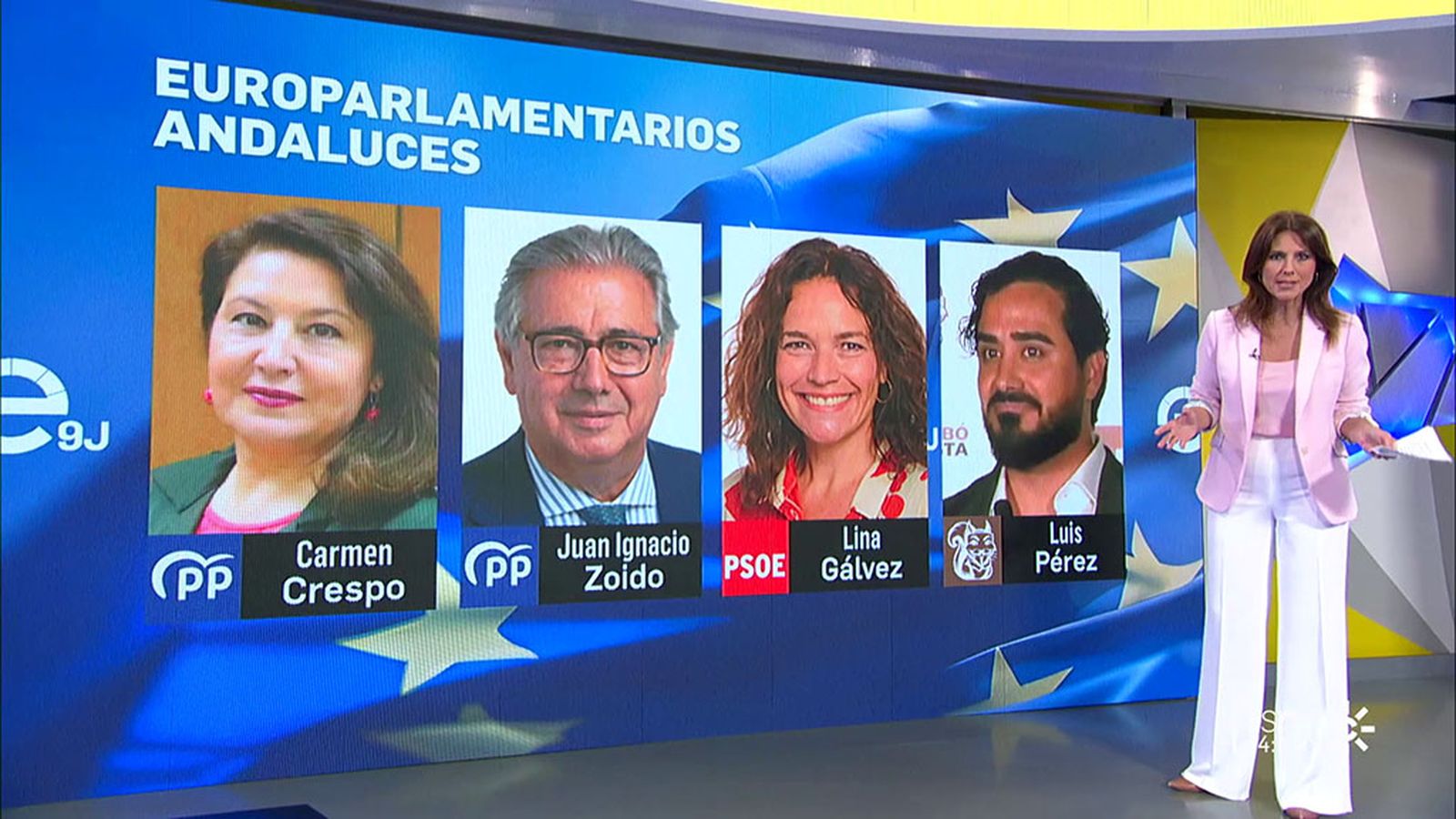 Cuatro andaluces en el Parlamento europeo