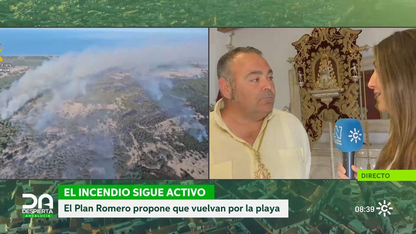El fuego en Doñana condiciona la vuelta de las Hermandades