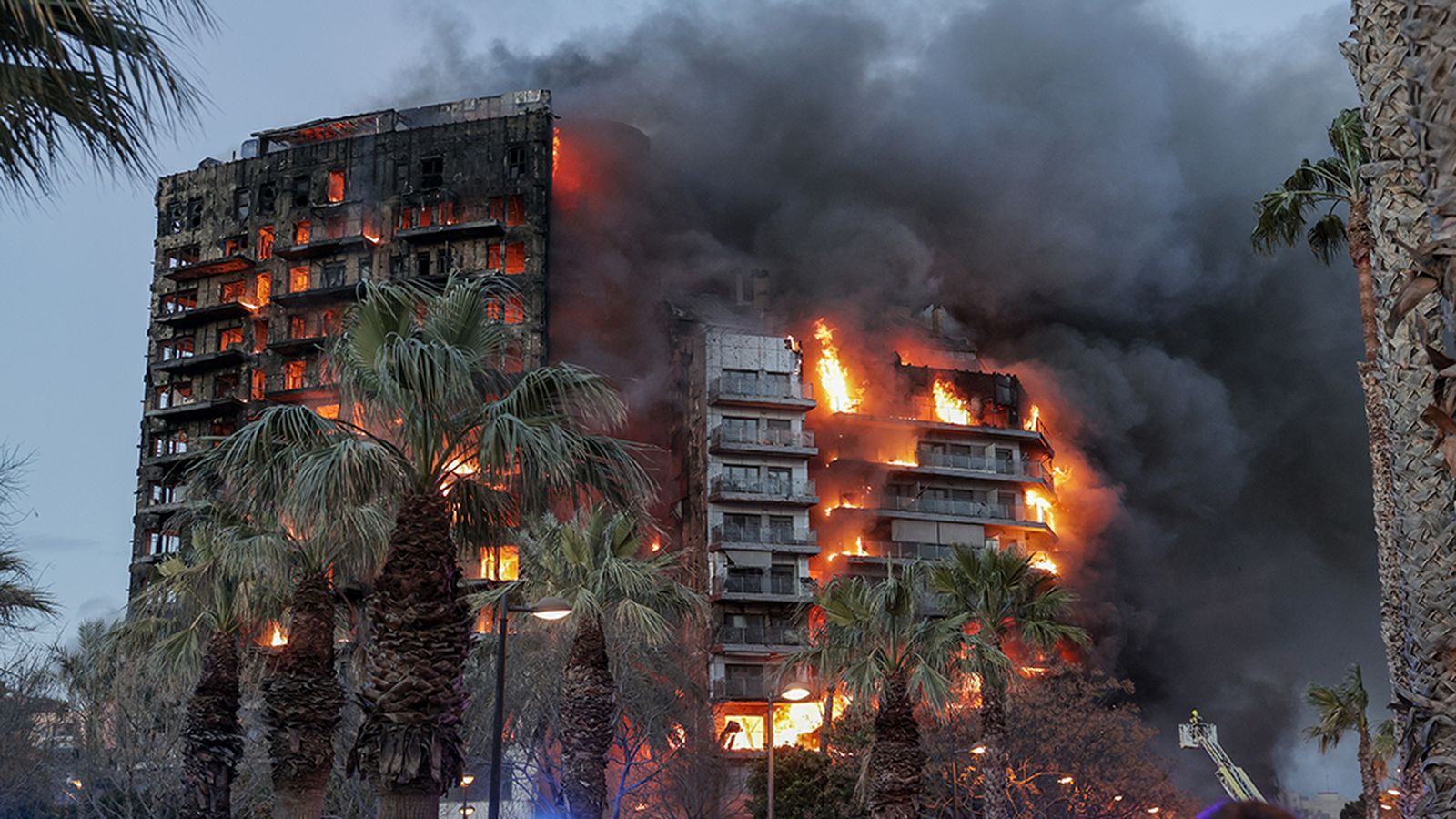 Incendio en Valencia