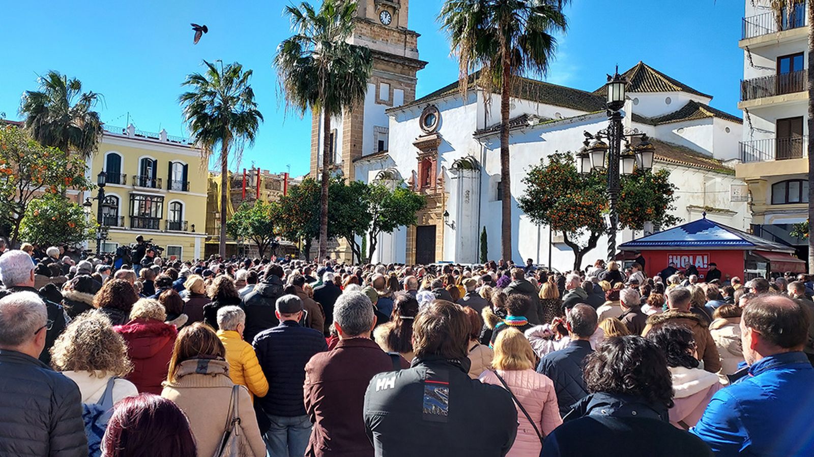 Manifestación en Algeciras contra el ataque mortal en las iglesias