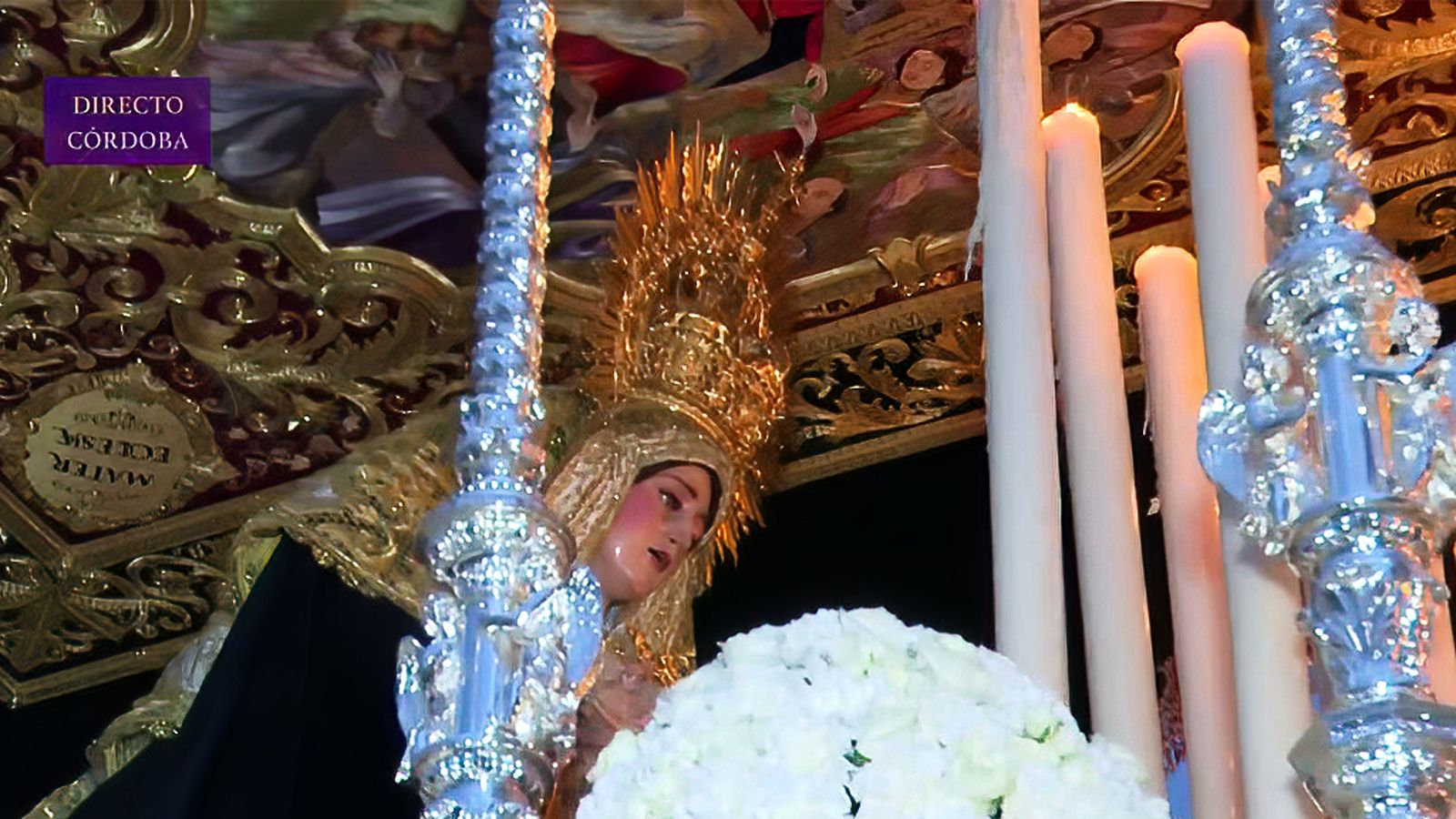 La Virgen del Dulce Nombre de Córdoba luce su maravilloso nuevo techo de palio
