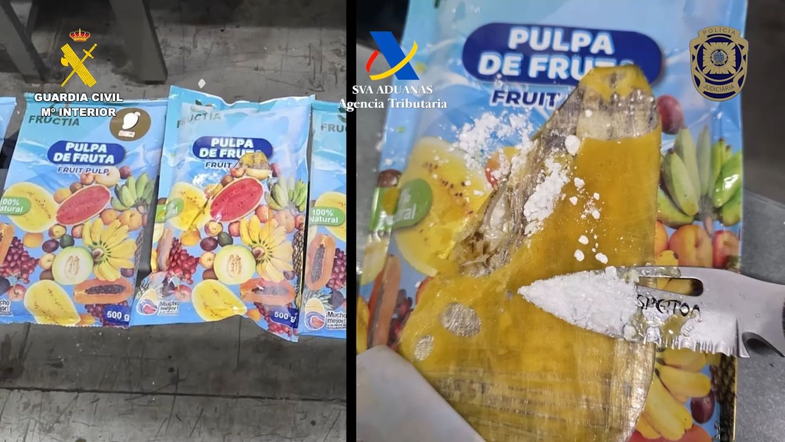 Intervenidos 150 kilos de coca en pulpa de fruta congelada en Algeciras