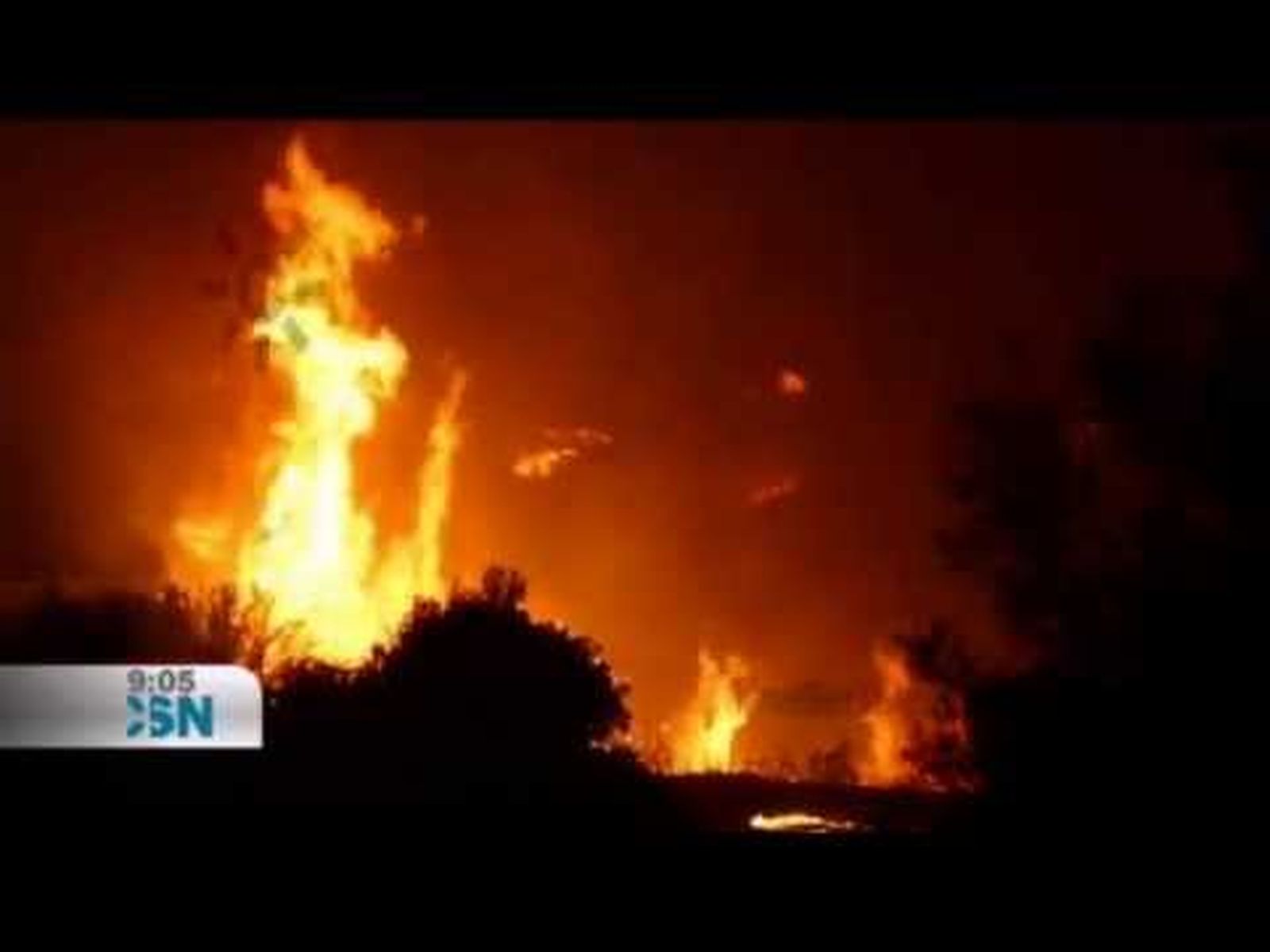 Devastador incendio forestal en la Costa del Sol de Málaga (2012)