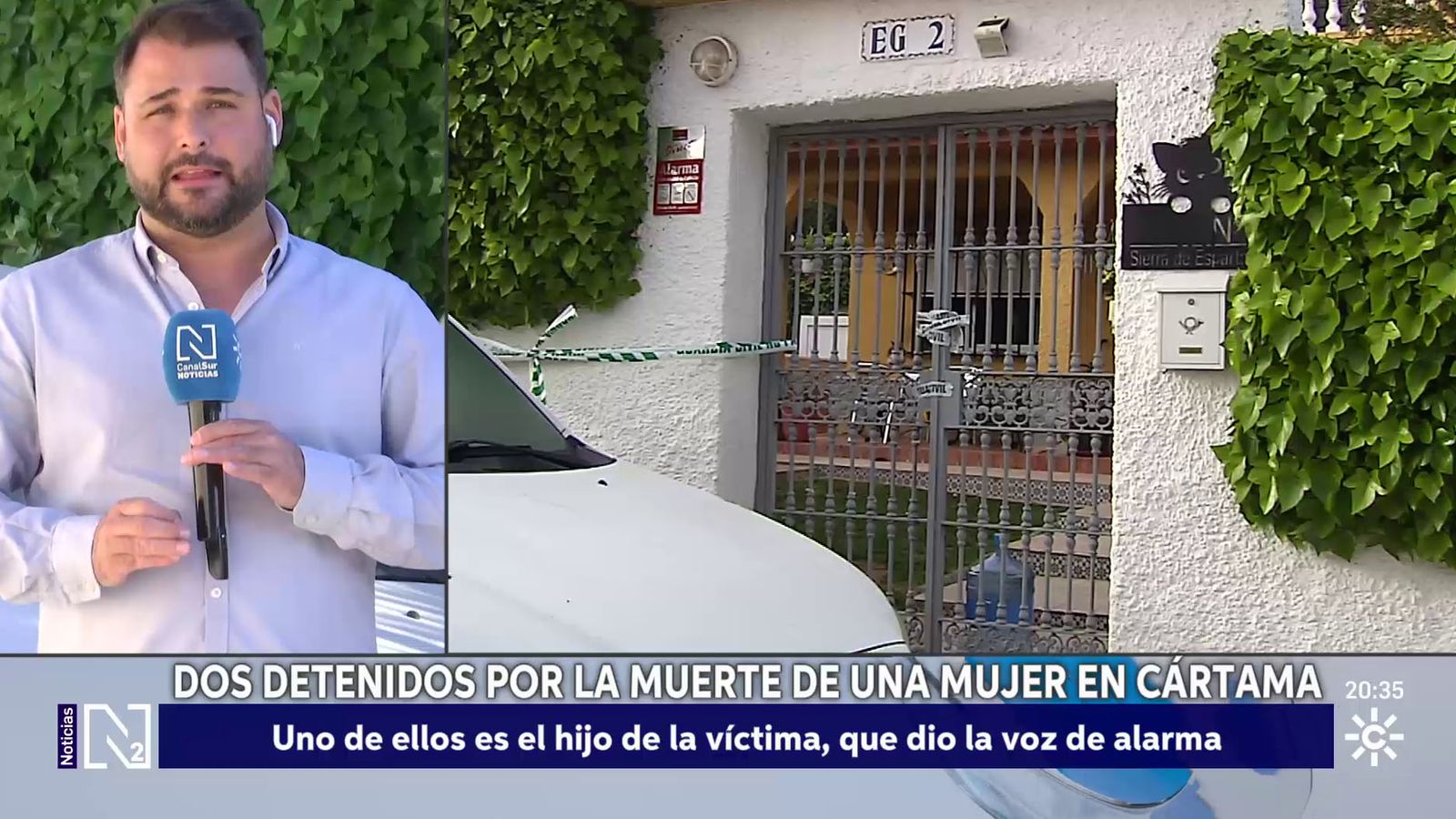 Dos detenidos por la muerte violenta de una mujer en Cártama