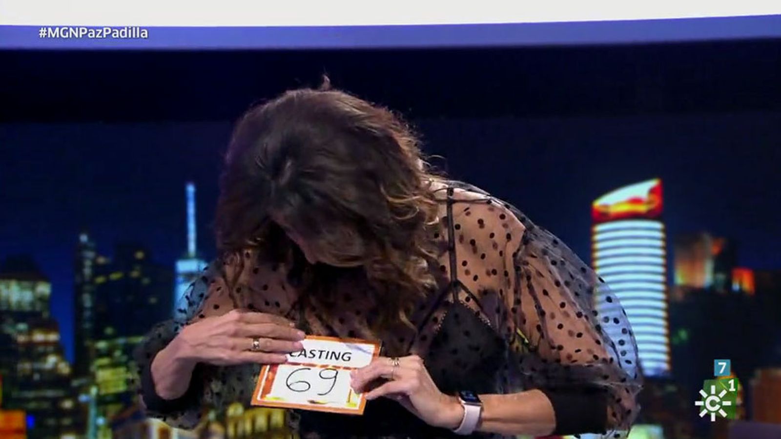 Paz Padilla buscando trabajo en un casting para Mi Gran Noche