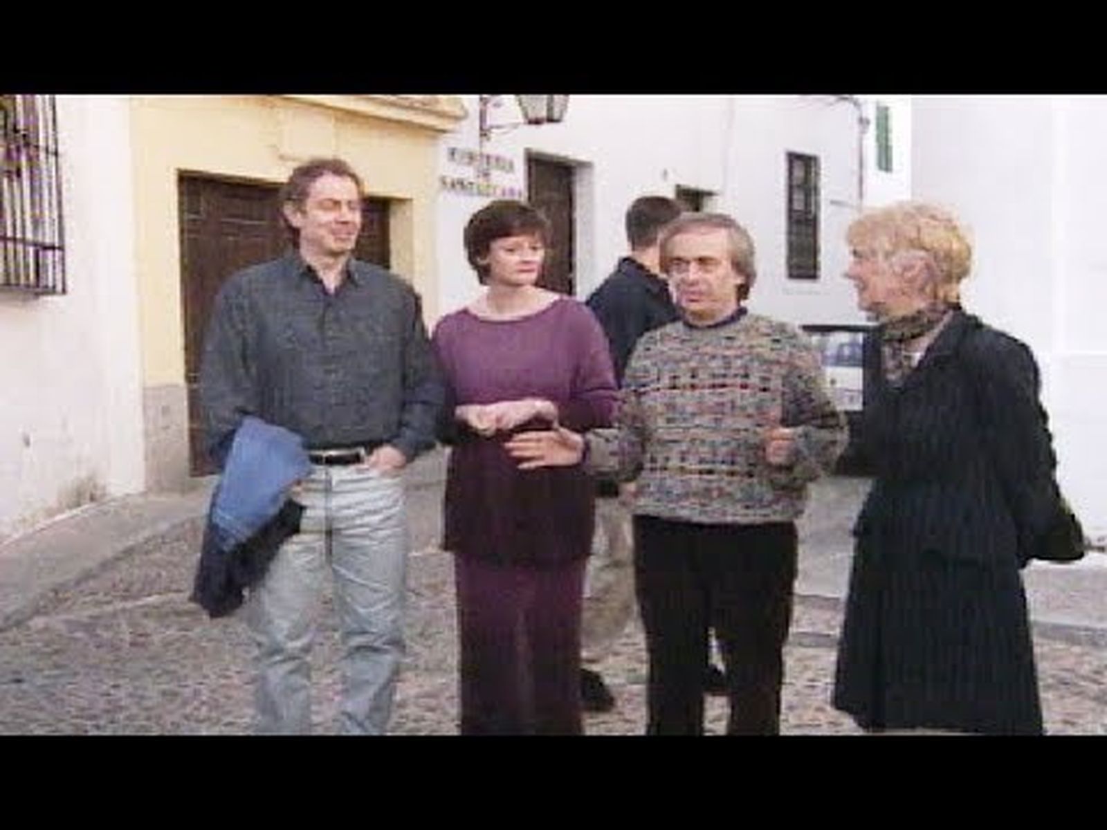 Tony Blair visita Córdoba en compañía del guitarrista Paco Peña