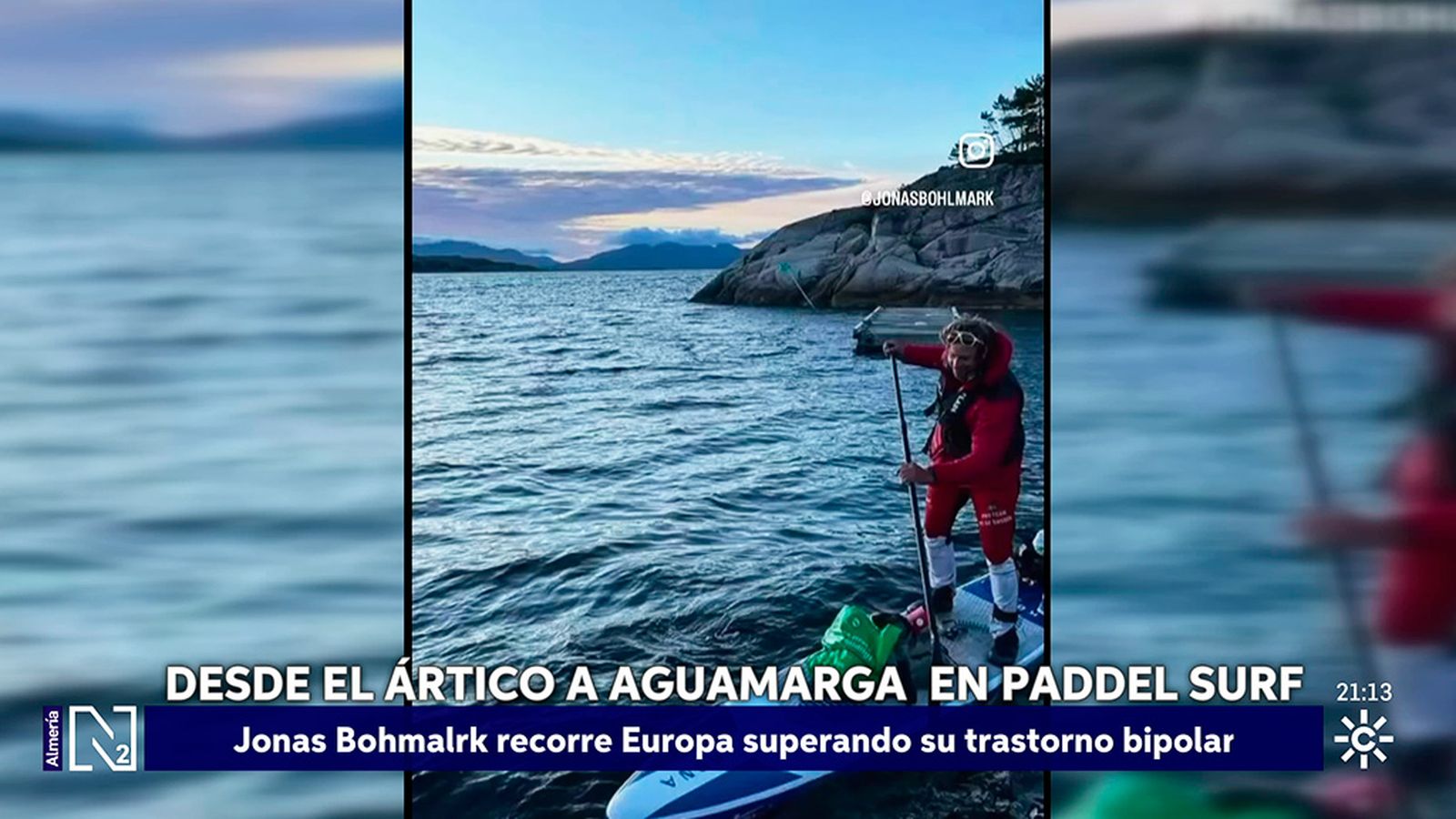 Del Artico a Aguamarga, en tabla de padel surf