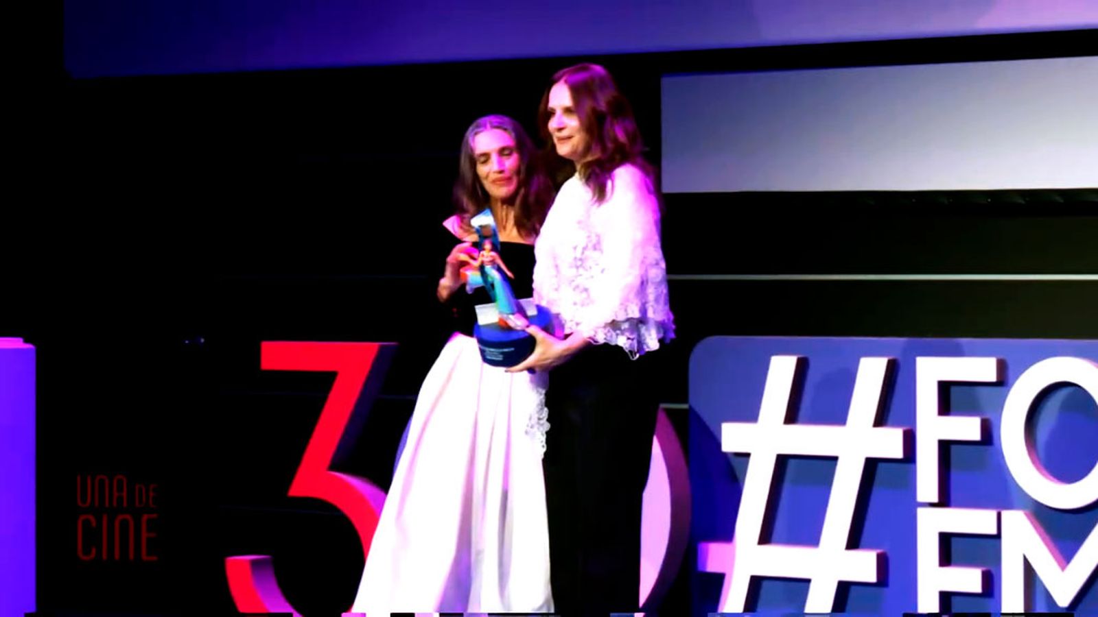 Juliette Binoche recibe el premio honorífico del Festival del Cine Francés de Málaga