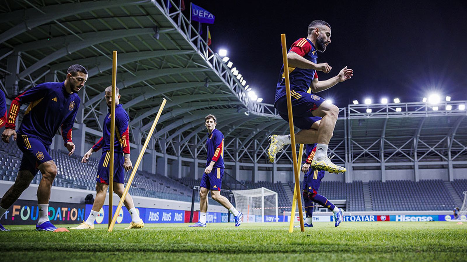 Entrenamiento de la selección de España en Chipre