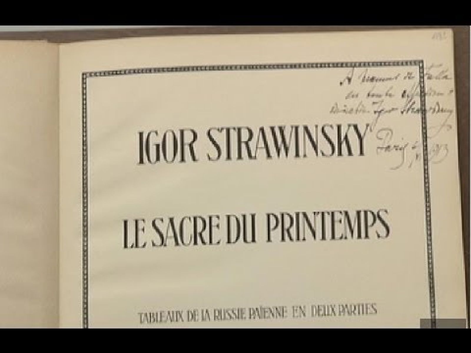 Stravisnky y Falla. Dos genios amigos