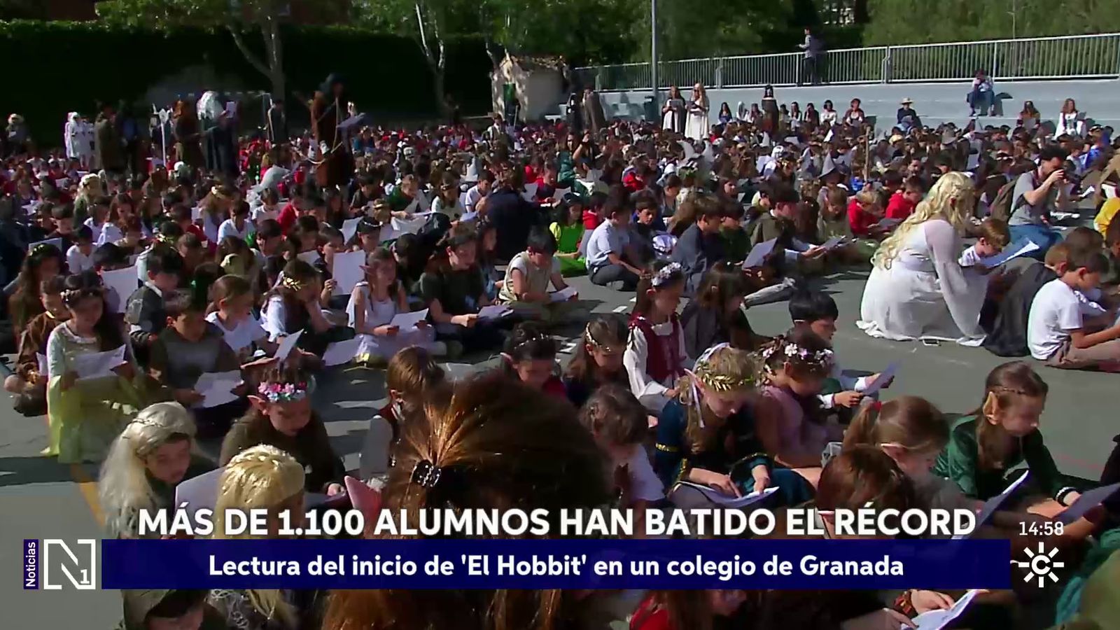 Record de lectura en un colegio de Granada