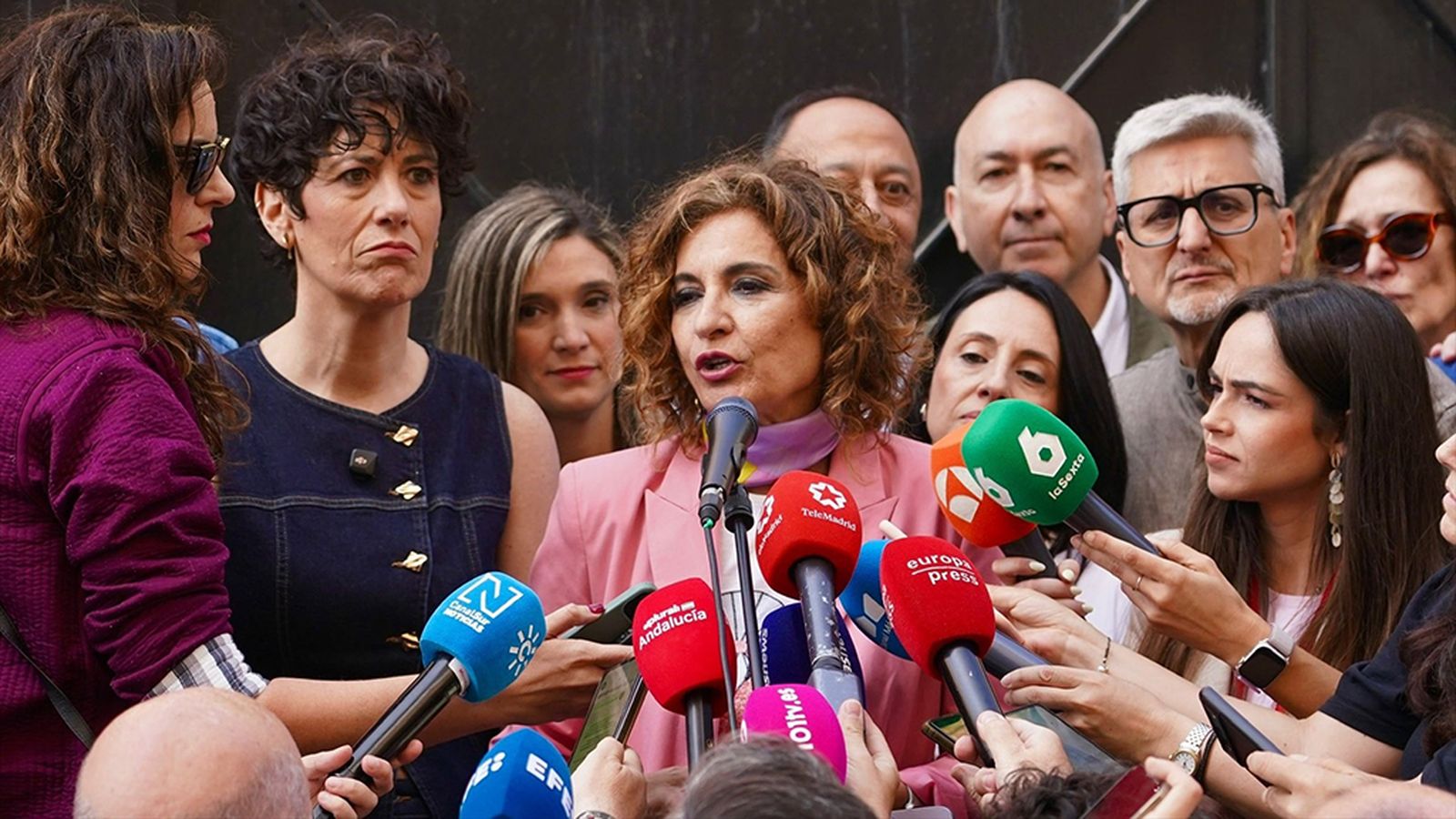 Montero en el Primero de Mayo en Málaga
