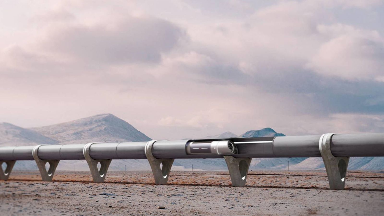 Tren hyperloop supersónico