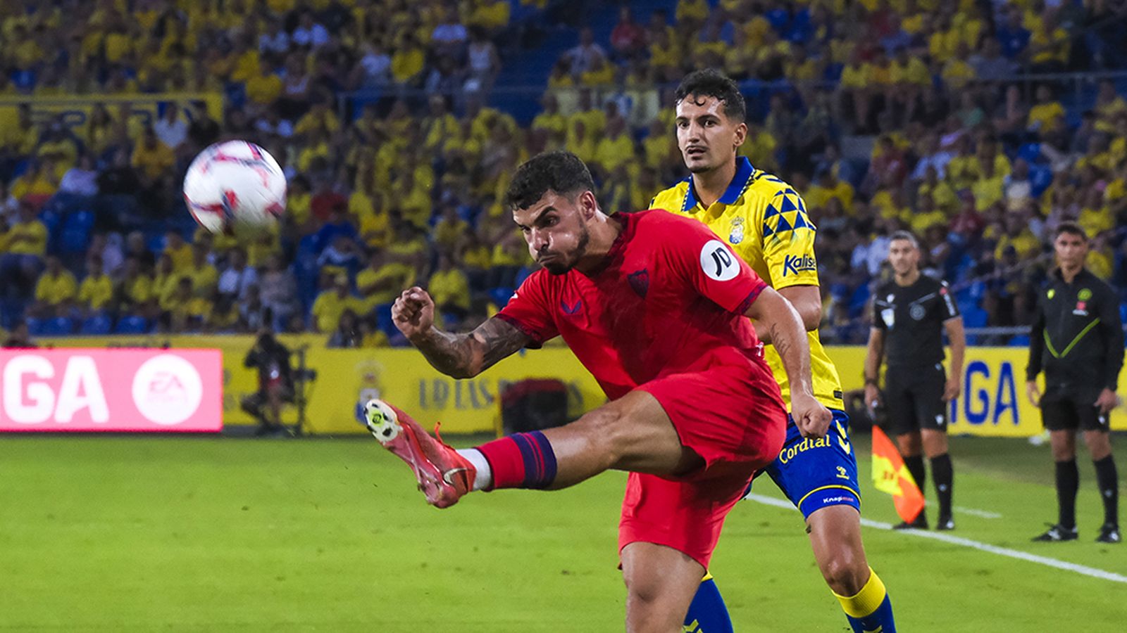 Isaac en el Las Palmas-Sevilla