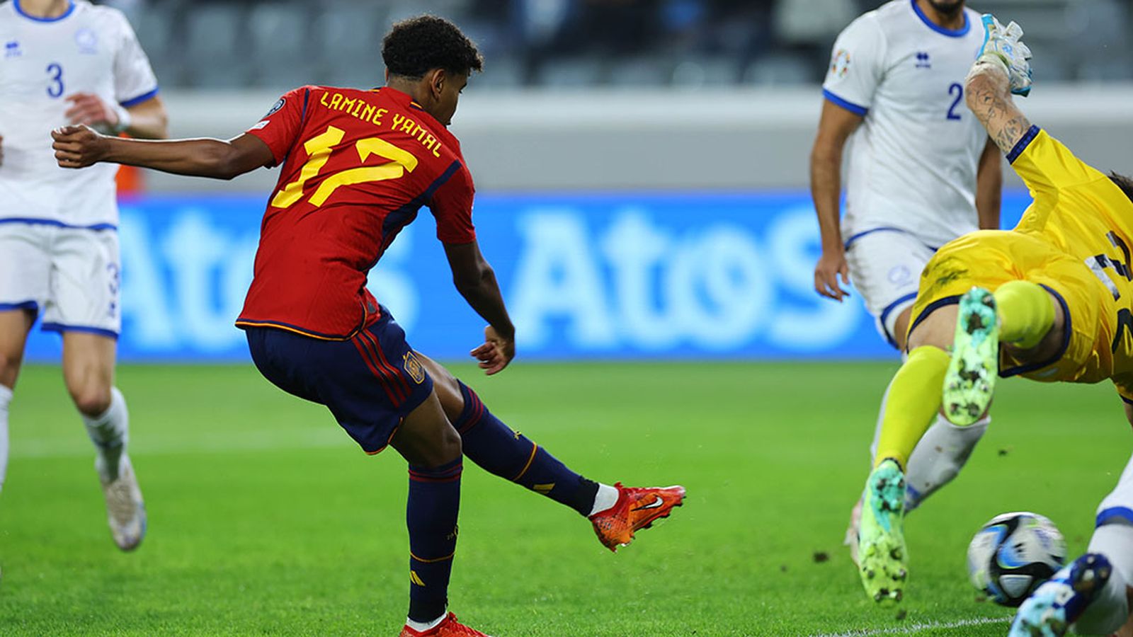 Gol de Lamine Yamal en el España Chipre