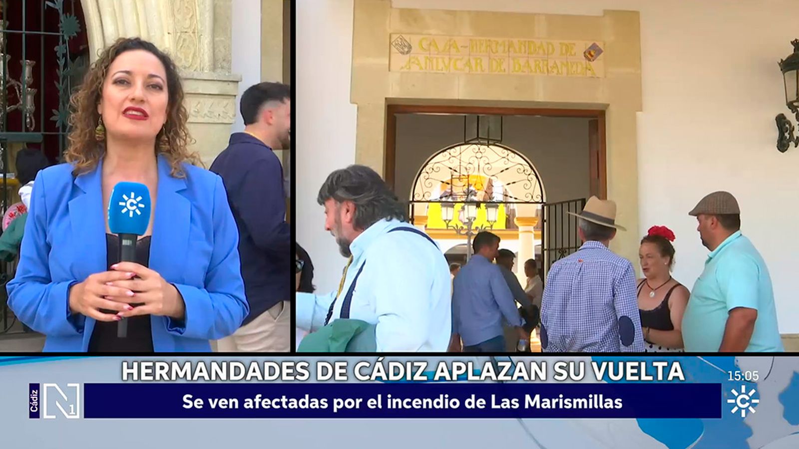 Algunas hermandades de Cádiz retrasan la vuelta por el incendio