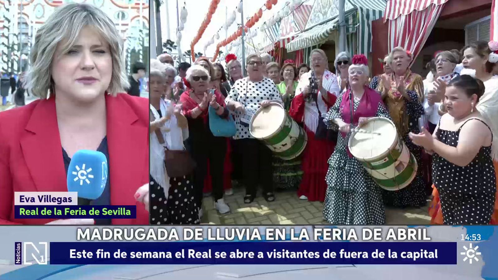 La Feria de Abril vive sus últimas horas con la mirada puesta en el cielo