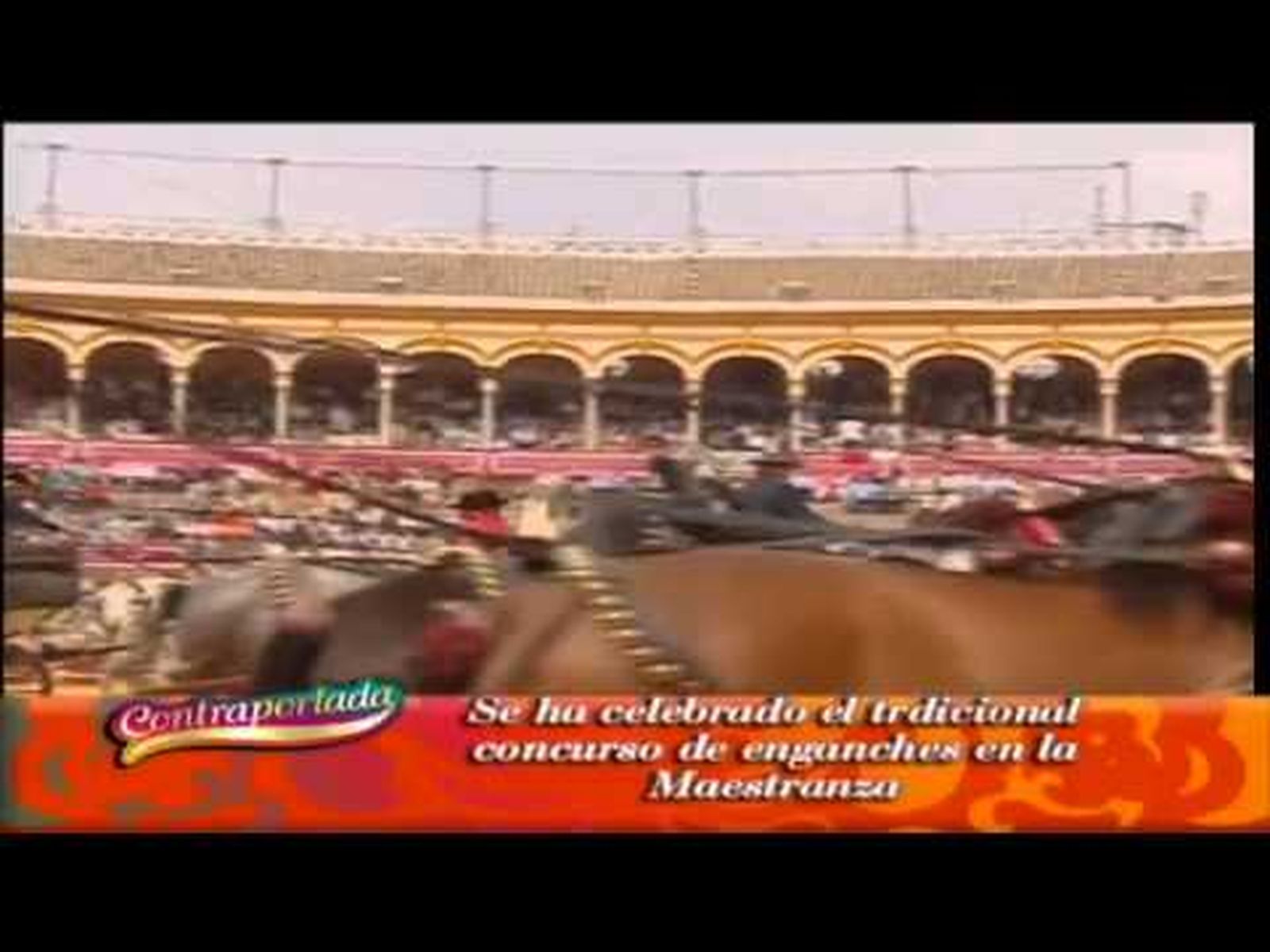 Famosos en la exhibición de enganches en la Feria de Sevilla (2008)